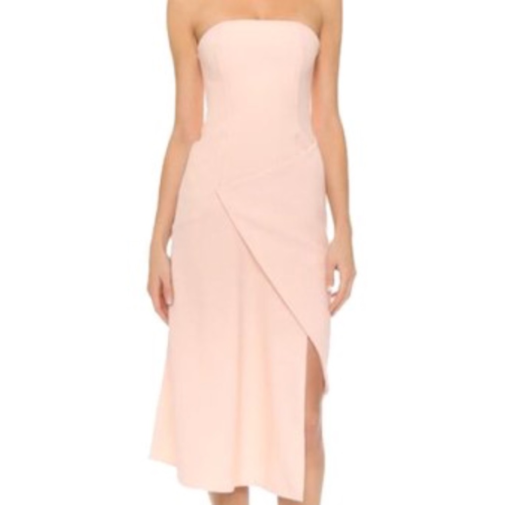 Nicholas wrap pink dress